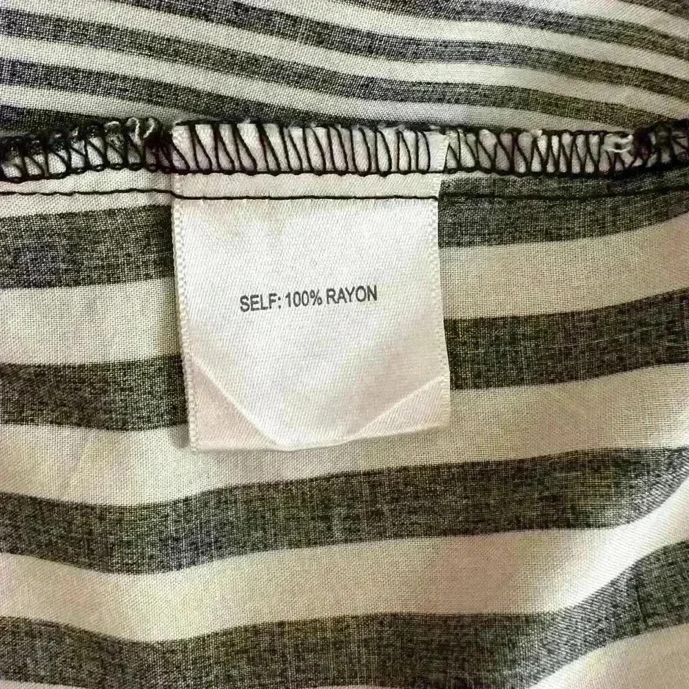Jane and Delancey Black/White Stripe Button Front Shirt 2X - Picture 4 of 8